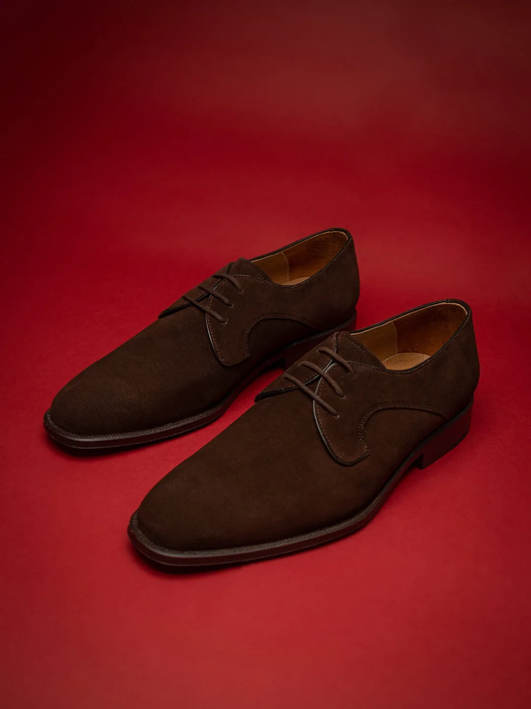 Derby 1609 Brown Suede