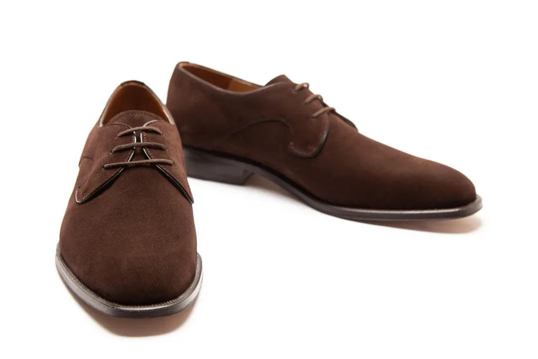Derby 1609 Brown Suede