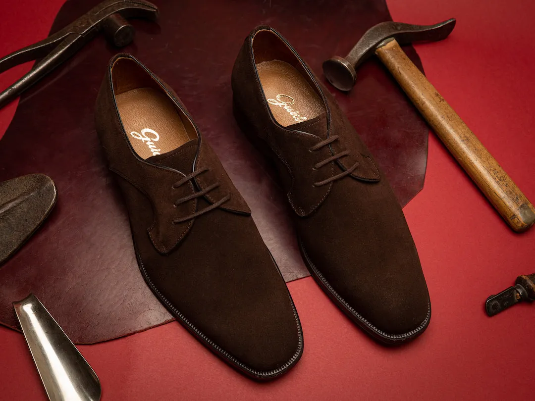 Derby 1609 Brown Suede