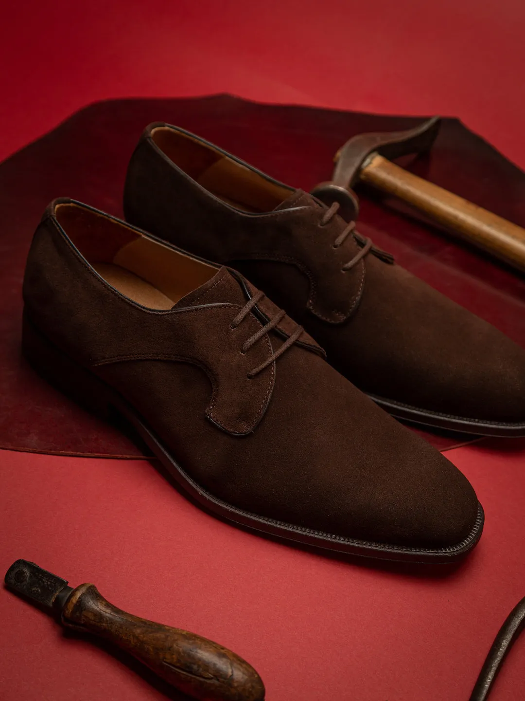 Derby 1609 Brown Suede