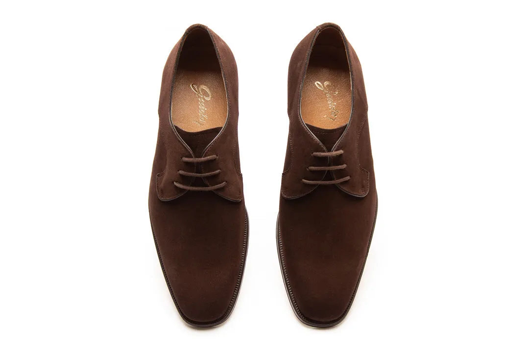 Derby 1609 Brown Suede