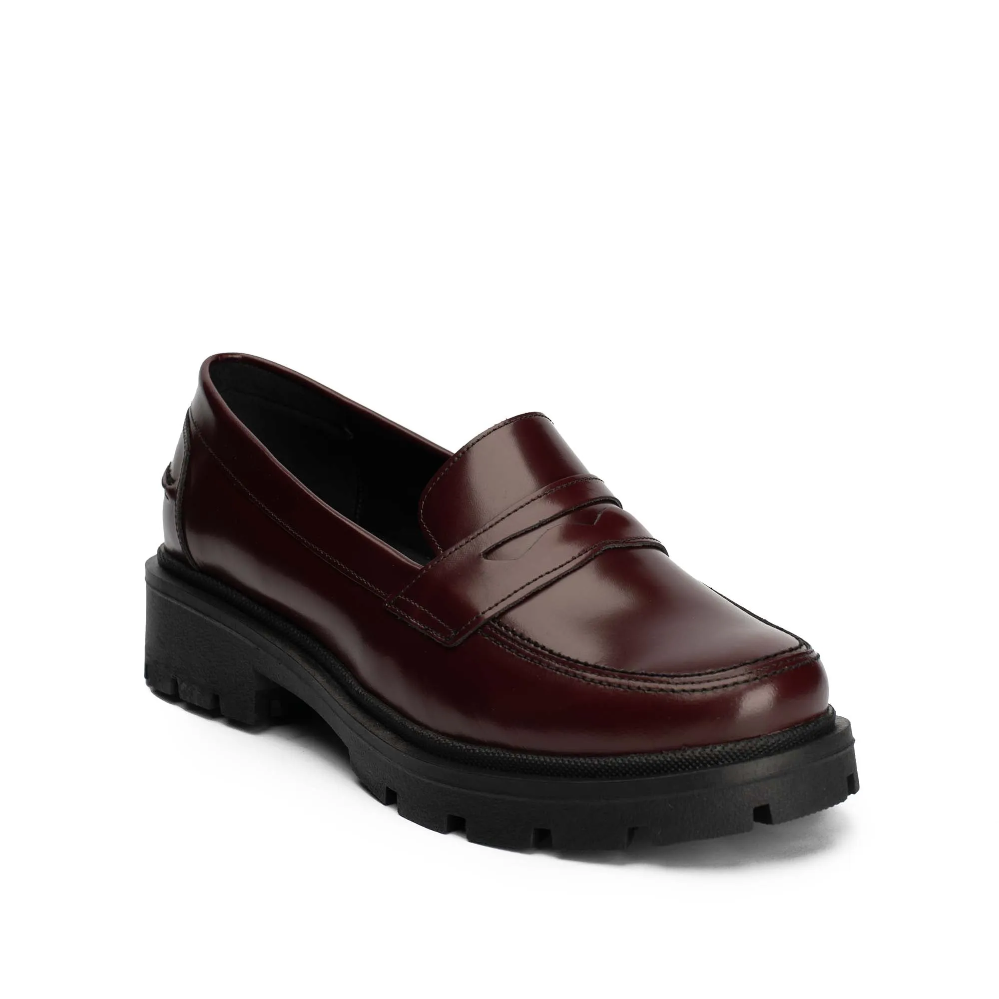 Derby Lug Sole Penny Loafers