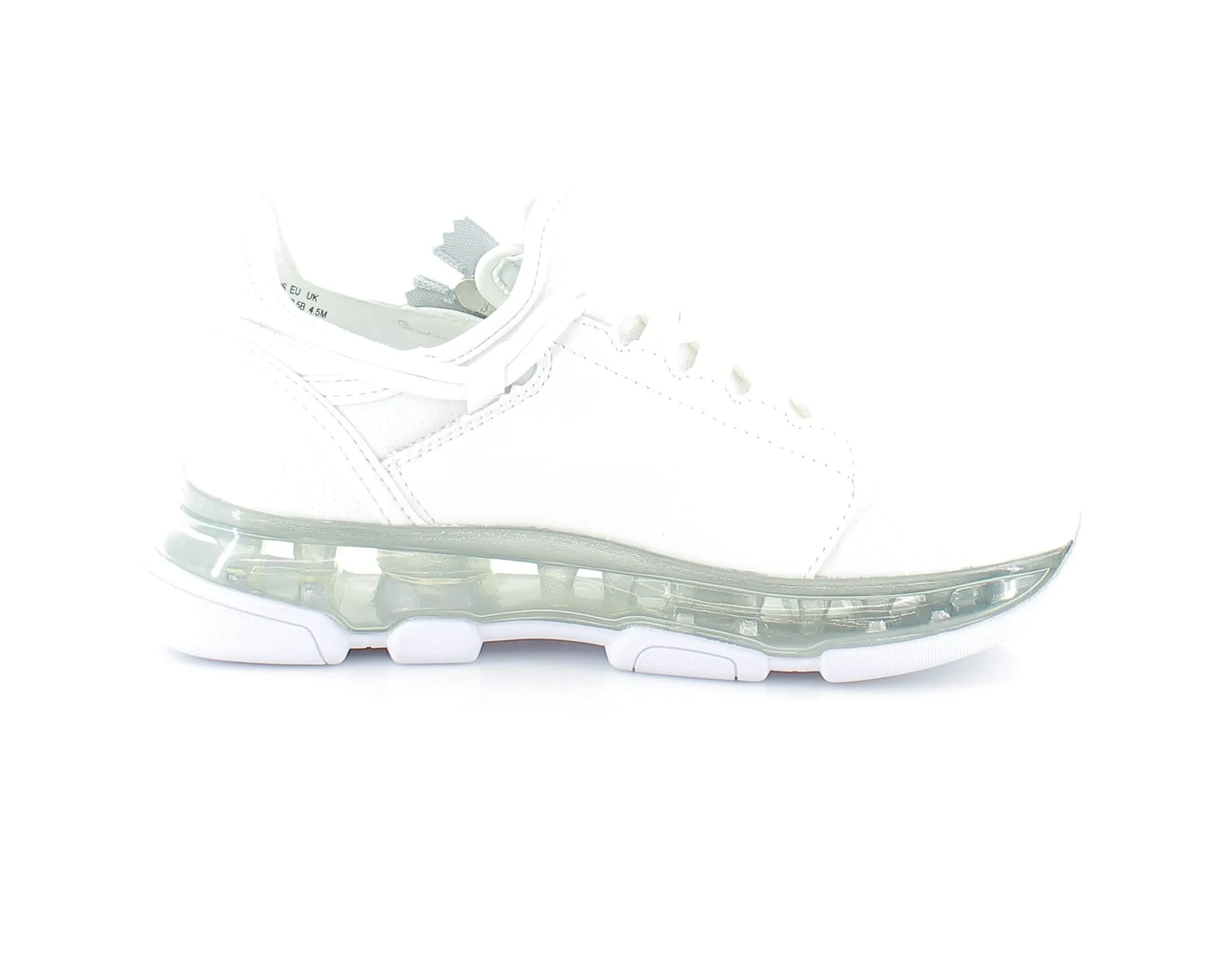 DKNY Women's Lightweight Slip on Fashion Sneaker, White/Silver Tokyo, 8