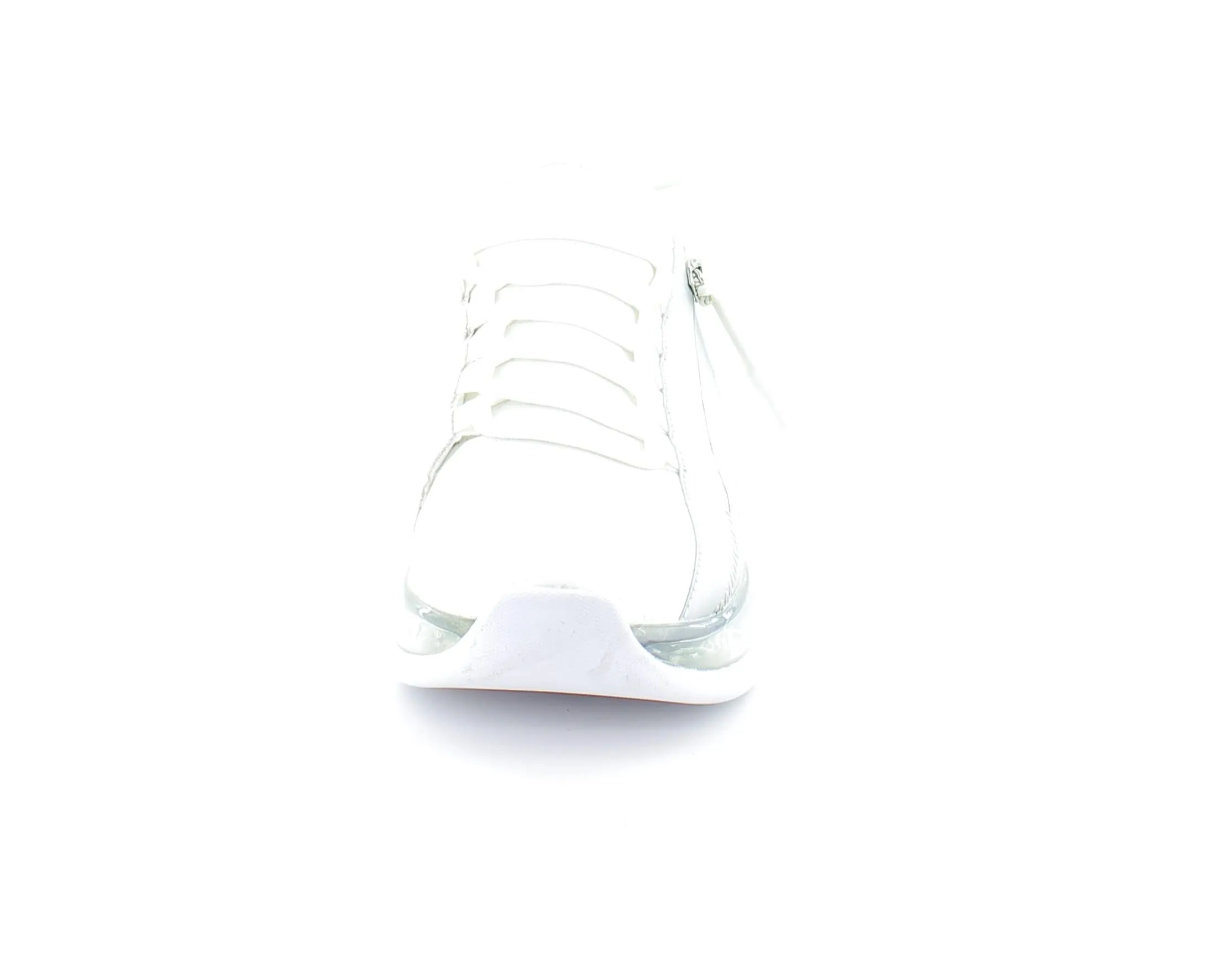 DKNY Women's Lightweight Slip on Fashion Sneaker, White/Silver Tokyo, 8