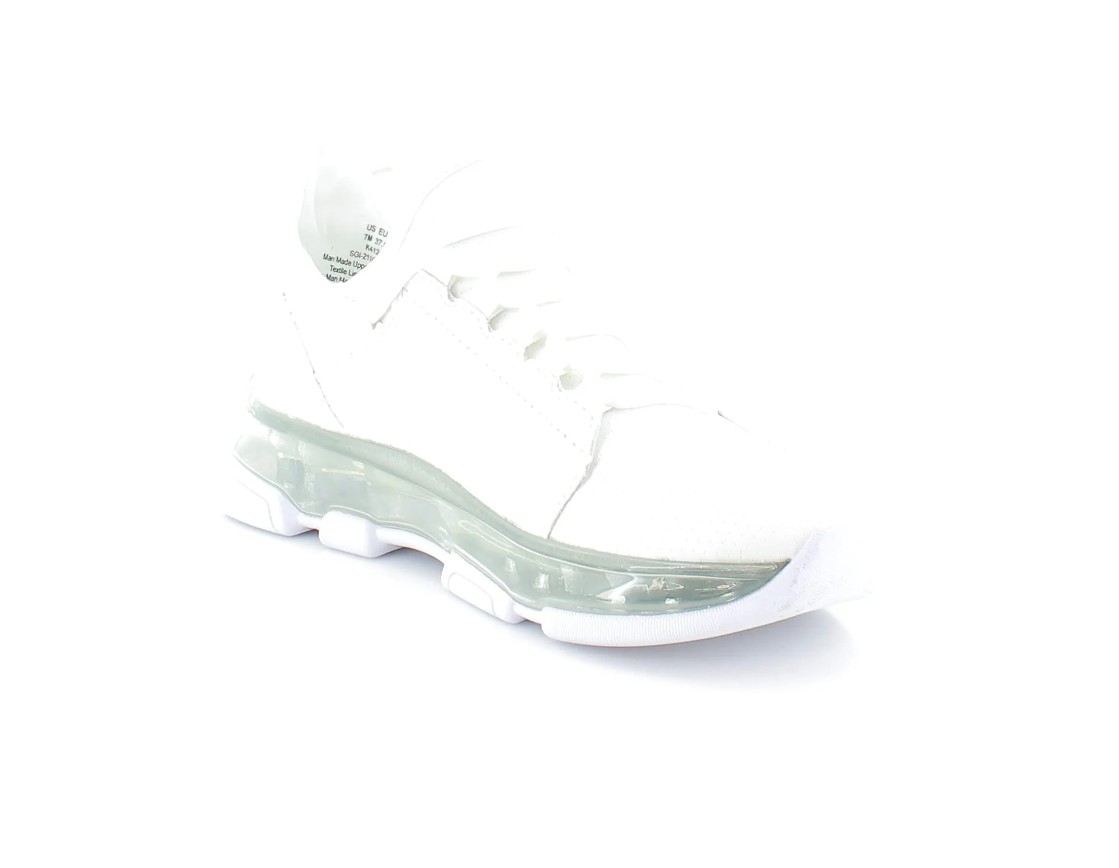DKNY Women's Lightweight Slip on Fashion Sneaker, White/Silver Tokyo, 8