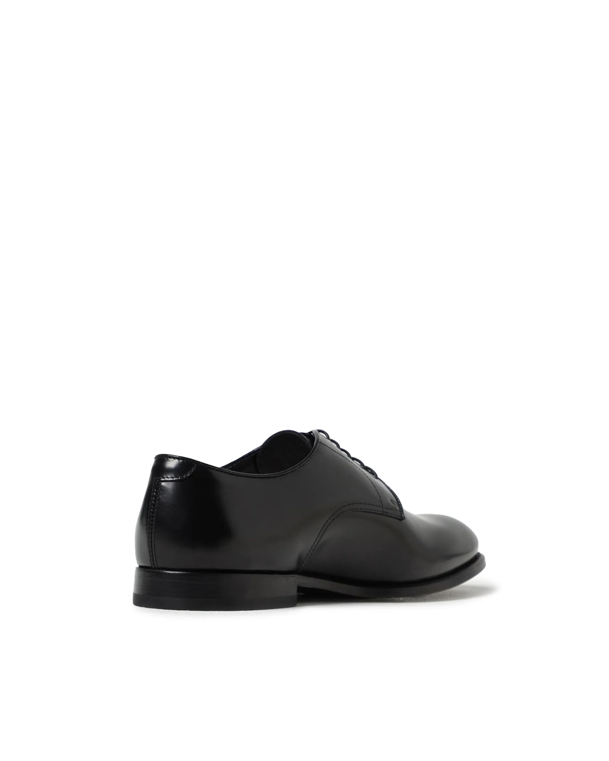 Doucals Scarpa Stringata Derby i Pelle Spazzolata Nera