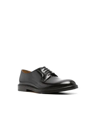 Doucals Scarpa Stringata i Pelle Nera