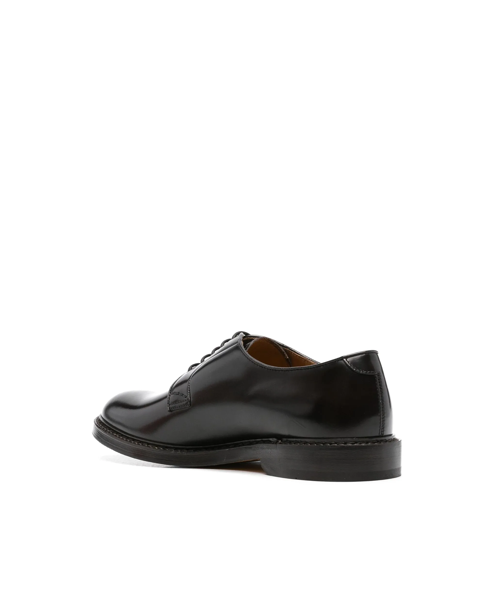 Doucals Scarpa Stringata i Pelle Nera