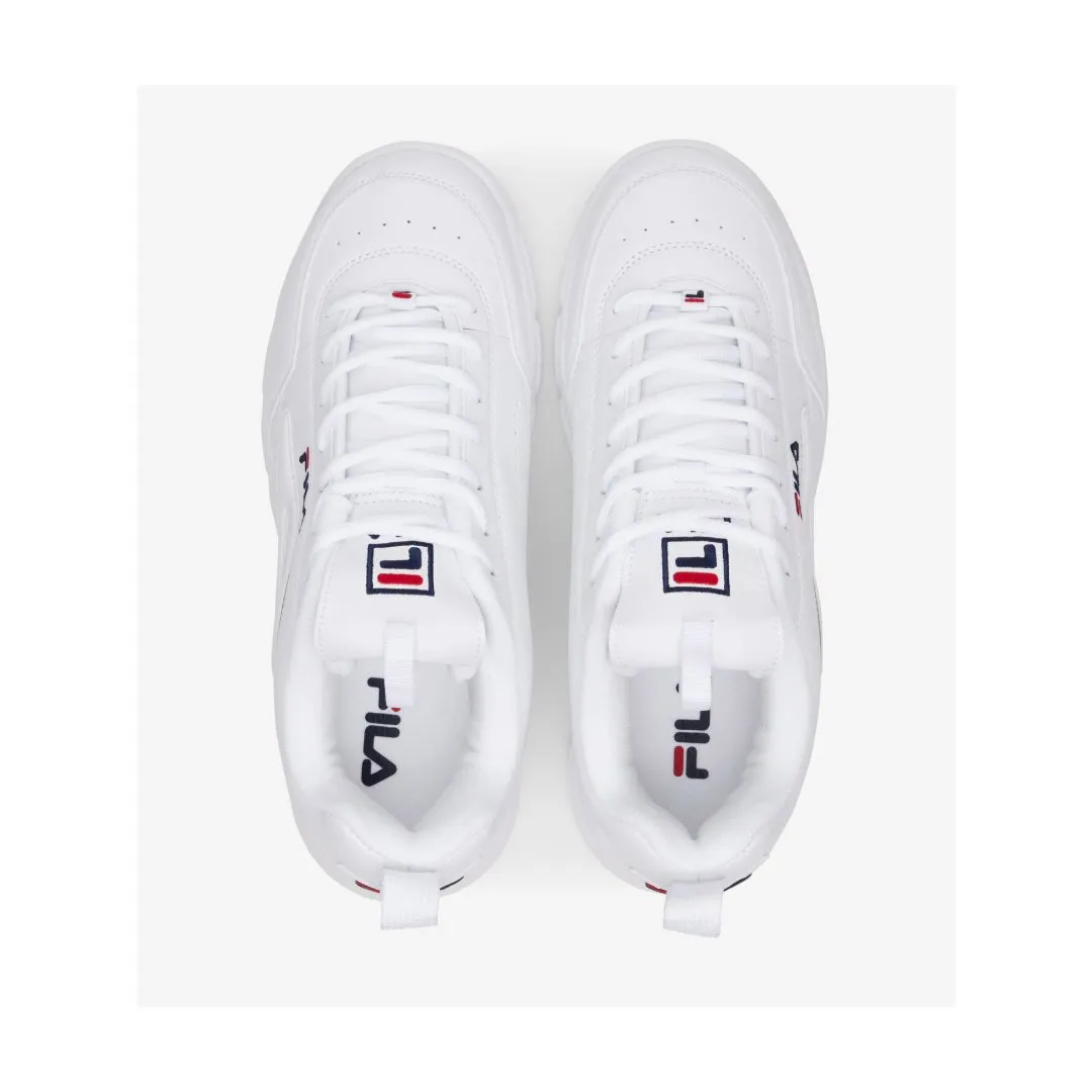Fila Men's Disruptor SE White Navy Red Sneaker Shoes