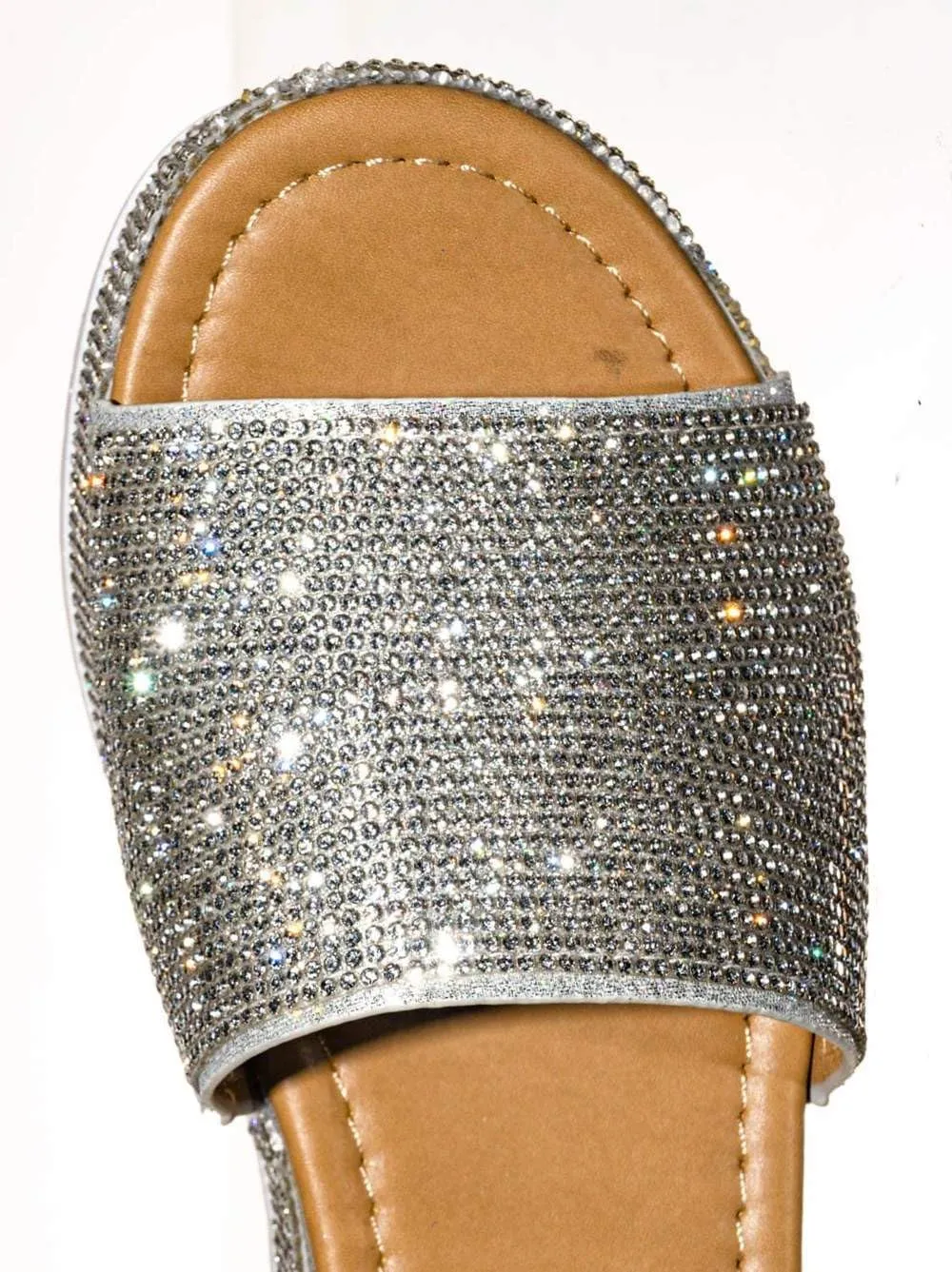 Forever Link Women Rhinestone Ankle Strap Crystal Platform Sandals-Luxury-96