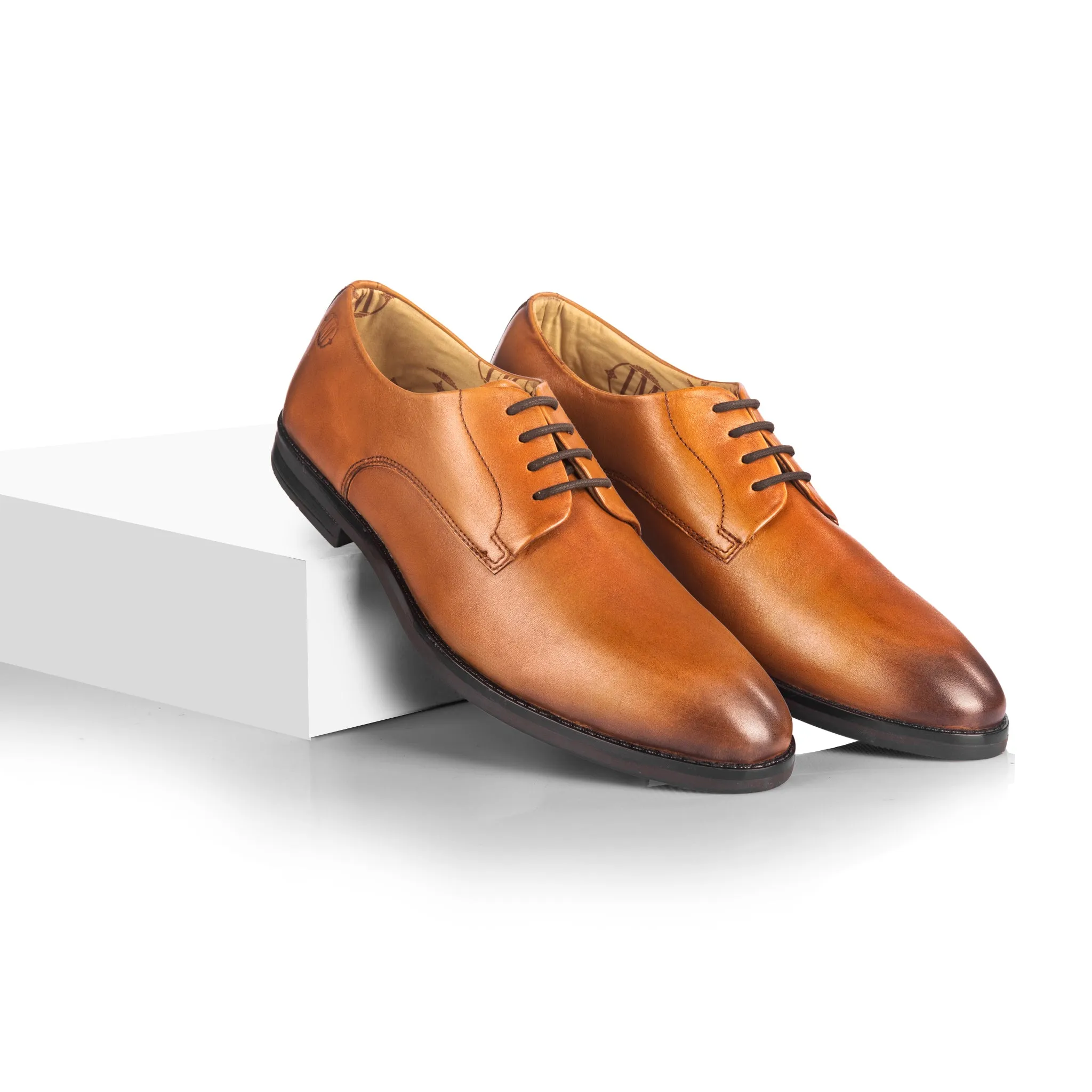 Freeman Plain Vamp Derby (Tan)