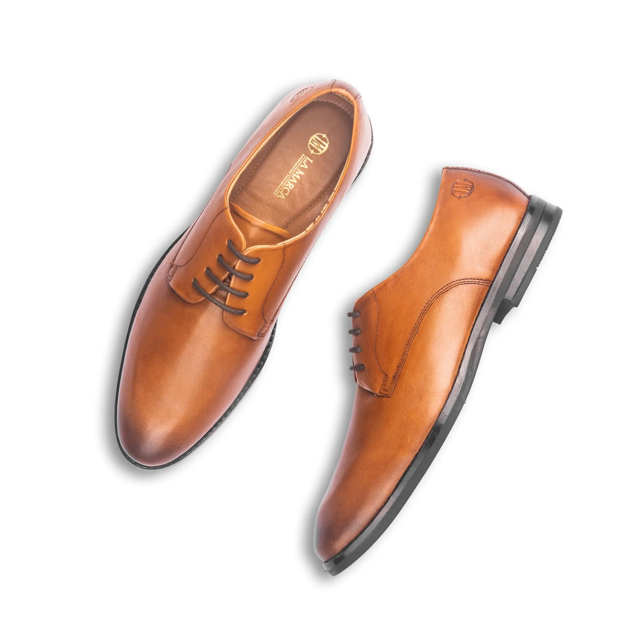 Freeman Plain Vamp Derby (Tan)