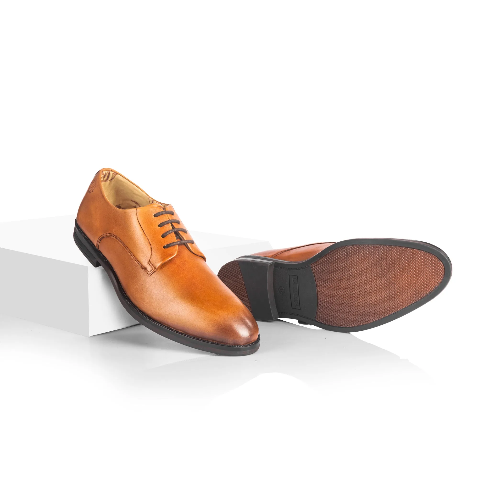Freeman Plain Vamp Derby (Tan)