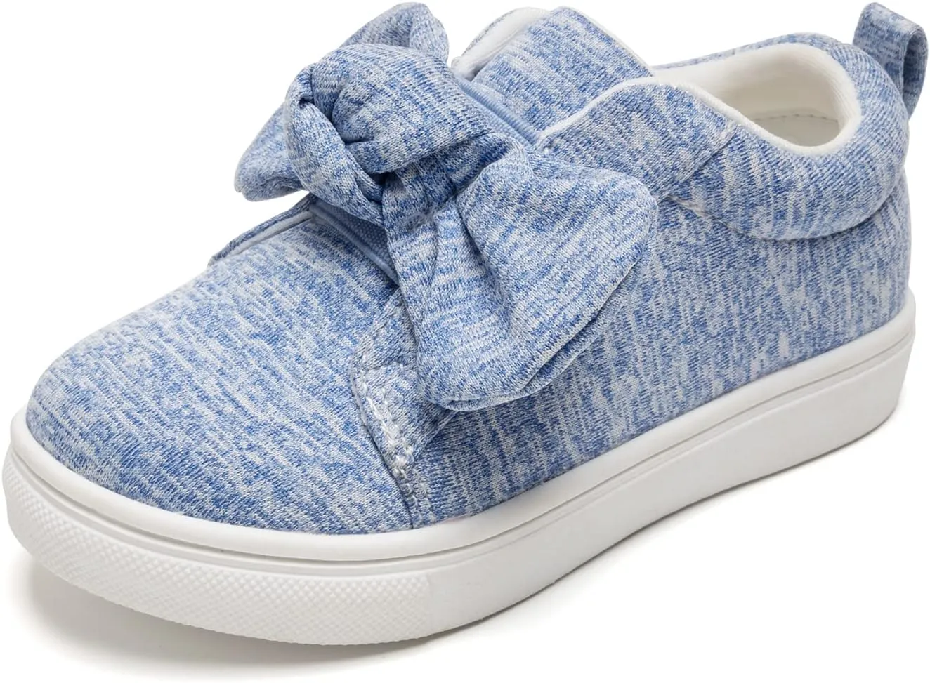 FUNKYMONKEY Girls Sneakers Lightweight Cute Bowknot Casual Walking Shoes for Toddler/Little Kids