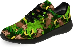 Funny Monkey Print Shoes Mens Womens Lightweight Running Tennis Walking Sneakers Birthday Gifts for Boy Girl
