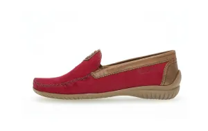 GABOR - 46.090.48 FLAT LOAFER - RED/TAN