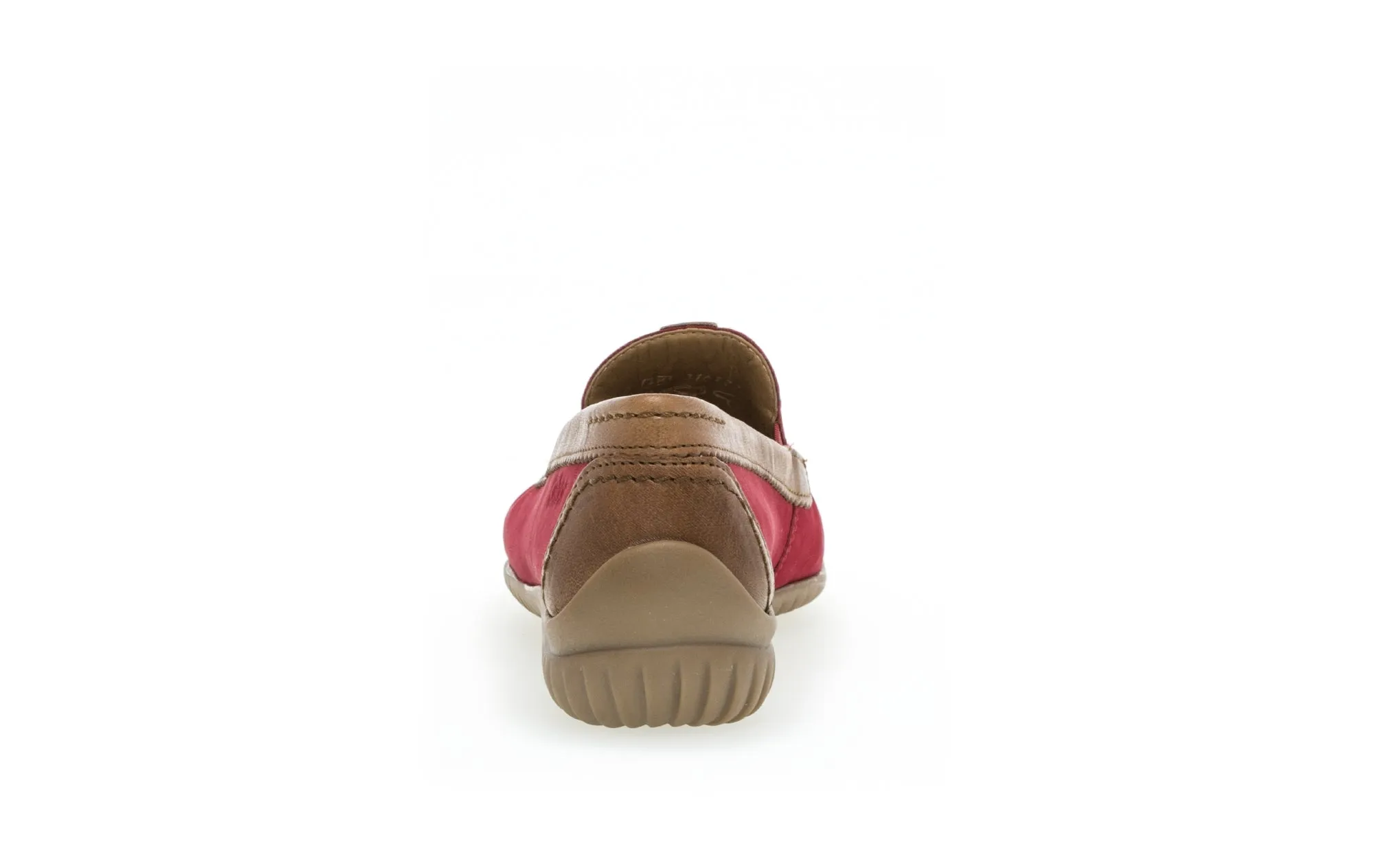 GABOR - 46.090.48 FLAT LOAFER - RED/TAN
