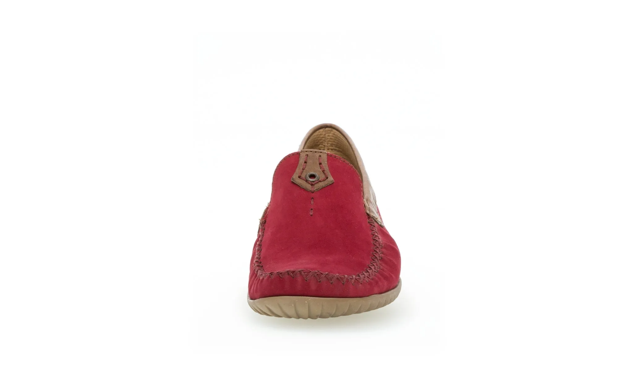GABOR - 46.090.48 FLAT LOAFER - RED/TAN