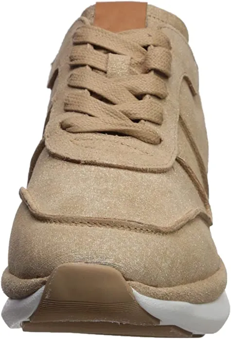 Gentle Souls by Kenneth Cole Women's Raina Wave Laceup Sneaker, Gold Multi, 11 M US