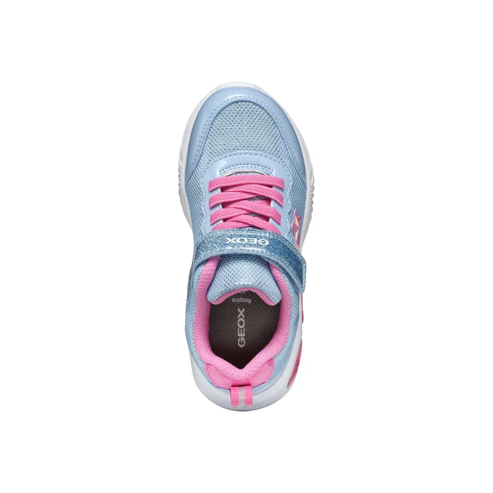 Geox - J Assister Girl - Sky/Pink - Trainers