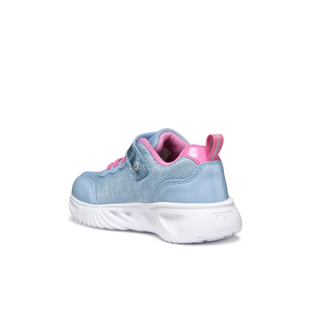 Geox - J Assister Girl - Sky/Pink - Trainers