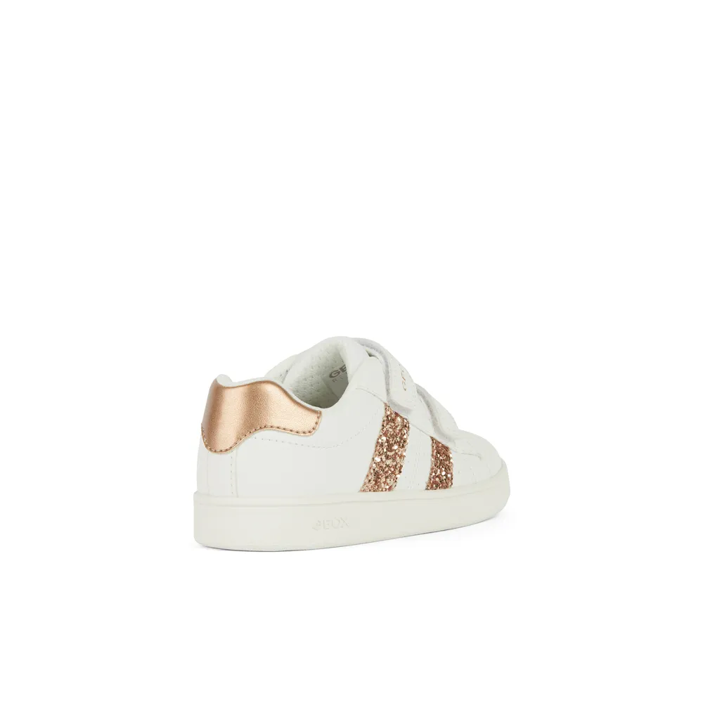Geox - J Eclyper Girl - White/Rose Gold - Trainers