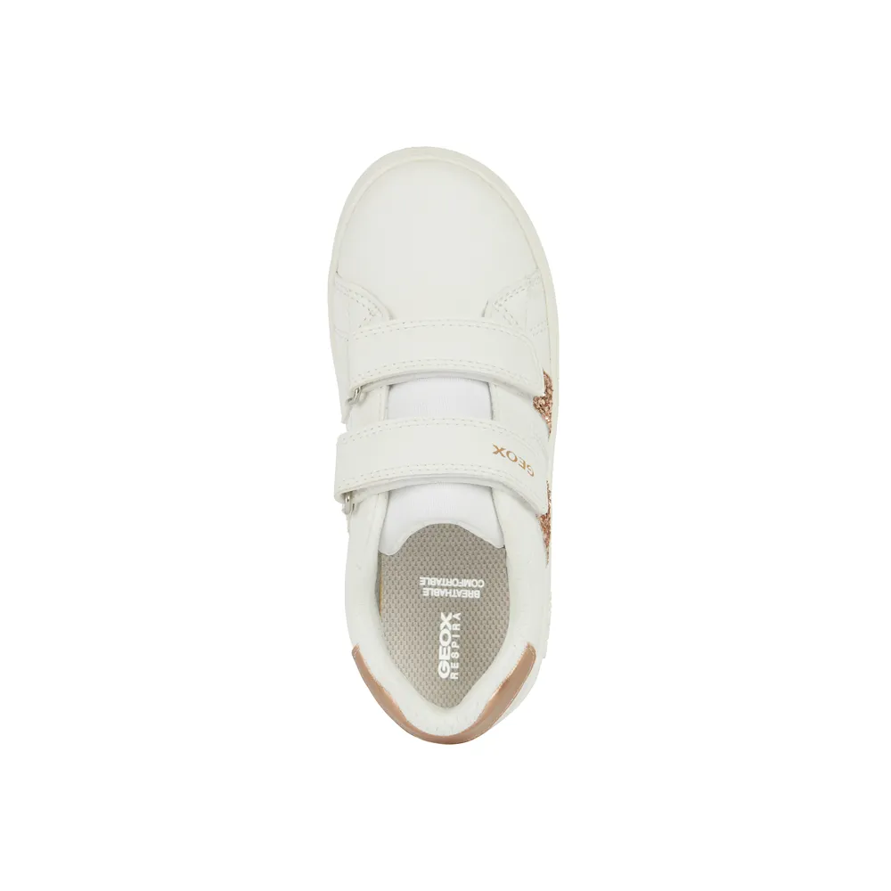 Geox - J Eclyper Girl - White/Rose Gold - Trainers