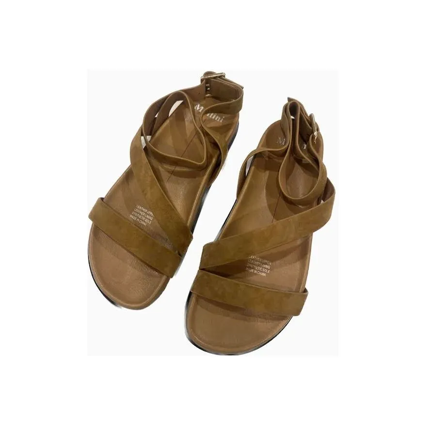 Hilroa Tan Suede Sandal