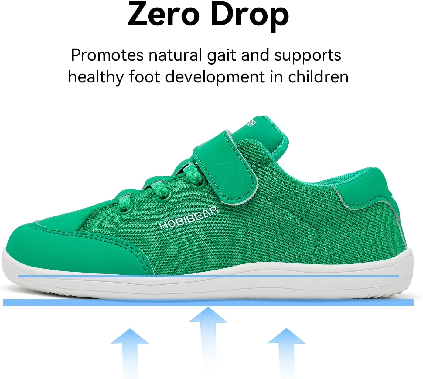 HOBIBEAR Kids Barefoot Shoes Wide Toe Box Zero Drop First Walk for Toddler Little Big Kid Boys Girls Sneaker