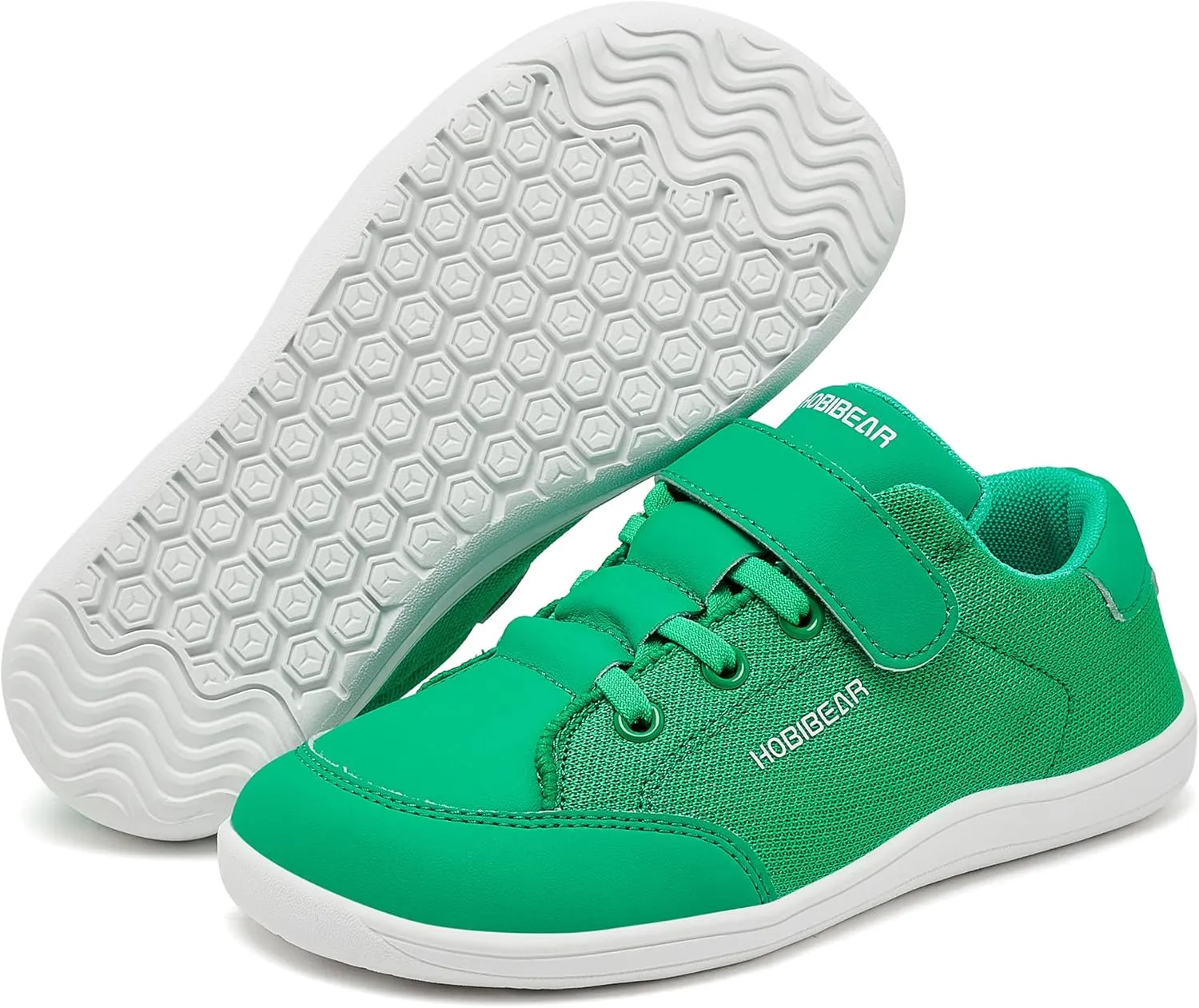 HOBIBEAR Kids Barefoot Shoes Wide Toe Box Zero Drop First Walk for Toddler Little Big Kid Boys Girls Sneaker