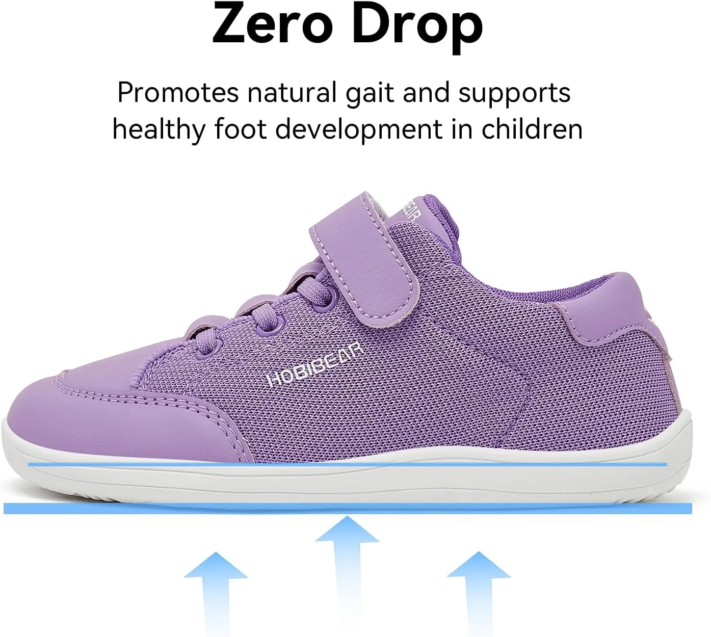 HOBIBEAR Kids Barefoot Shoes Wide Toe Box Zero Drop First Walk for Toddler Little Big Kid Boys Girls Sneaker