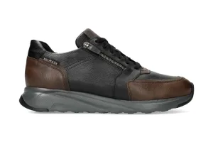 'Isaac' men's wide fit sneaker - dark brown