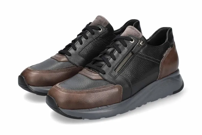 'Isaac' men's wide fit sneaker - dark brown
