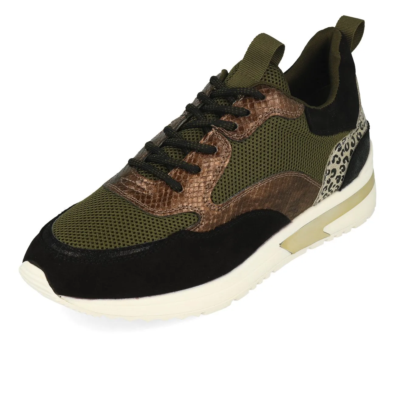 La Strada 2003018-2201 Damen Sneaker Black Micro Multi