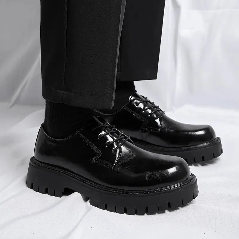 Lace-up Chunky Sole Derby Shoes