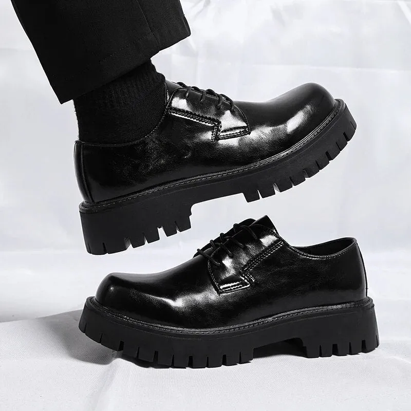Lace-up Chunky Sole Derby Shoes