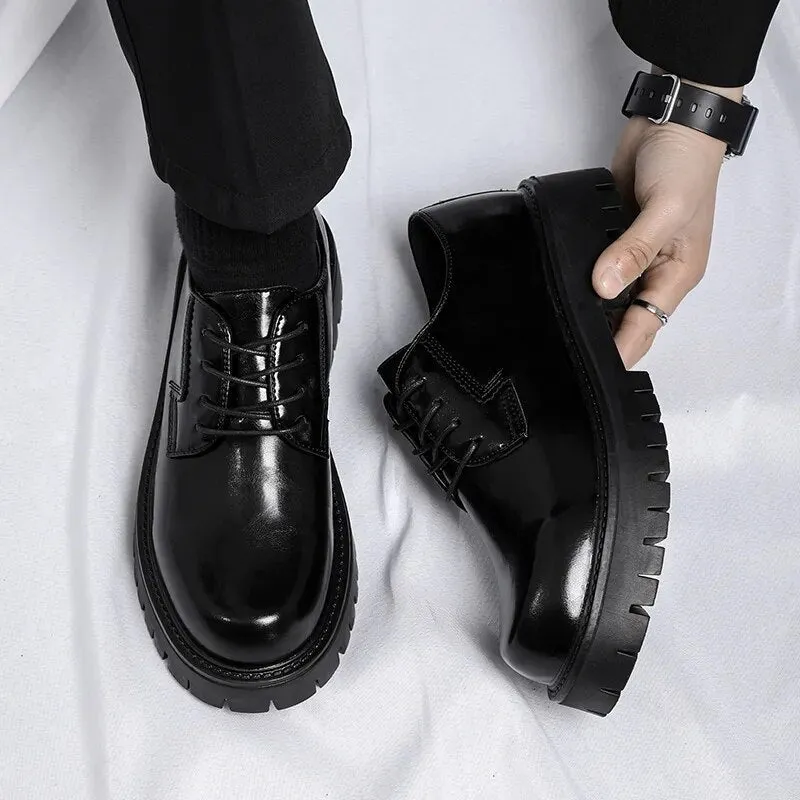 Lace-up Chunky Sole Derby Shoes