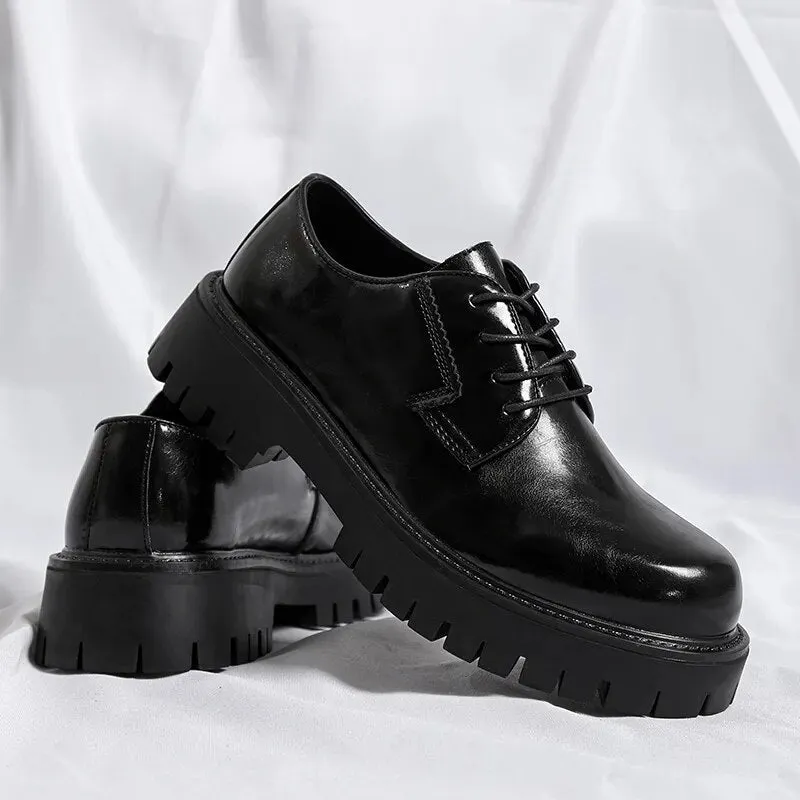 Lace-up Chunky Sole Derby Shoes