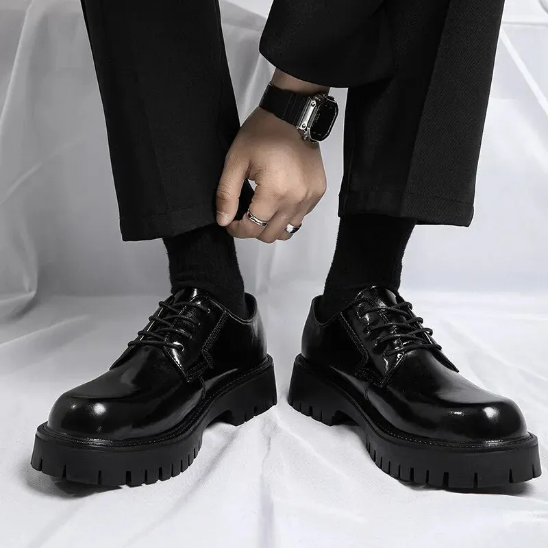 Lace-up Chunky Sole Derby Shoes
