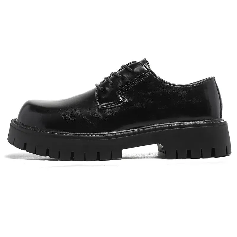 Lace-up Chunky Sole Derby Shoes
