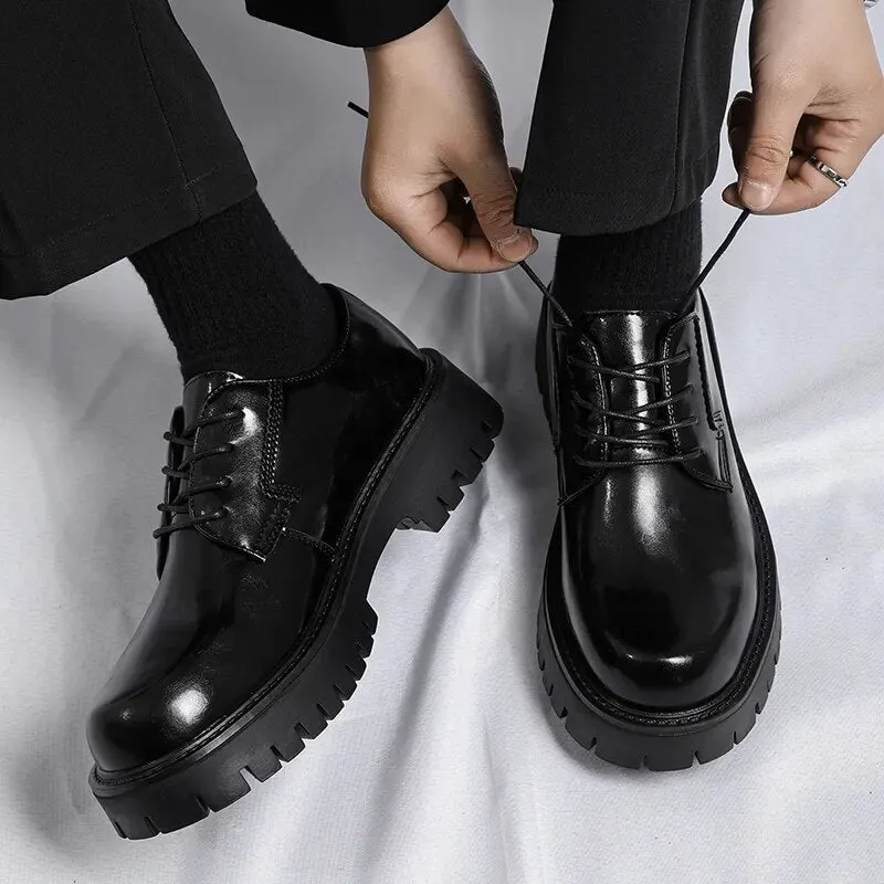 Lace-up Chunky Sole Derby Shoes