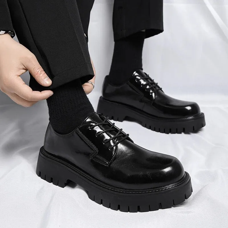 Lace-up Chunky Sole Derby Shoes