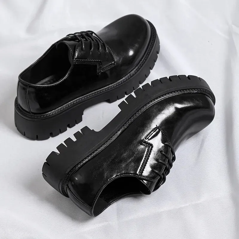 Lace-up Chunky Sole Derby Shoes