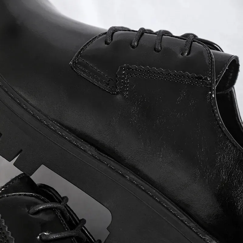 Lace-up Chunky Sole Derby Shoes