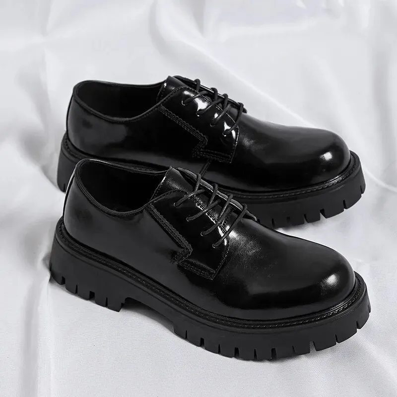Lace-up Chunky Sole Derby Shoes