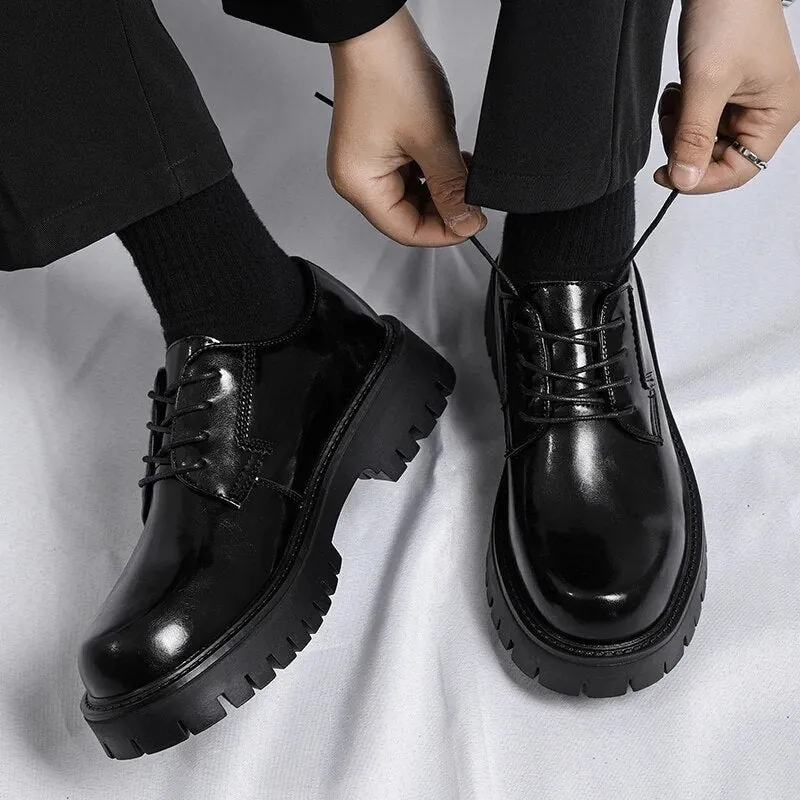 Lace-up Chunky Sole Derby Shoes