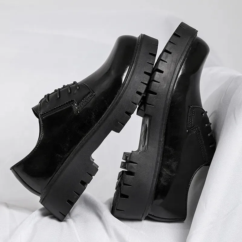 Lace-up Chunky Sole Derby Shoes