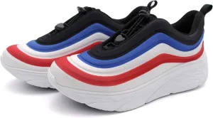 Laforst Womens Slip Resistant Running Shoes Water Resistant Upper Fashion Platform Sneaker