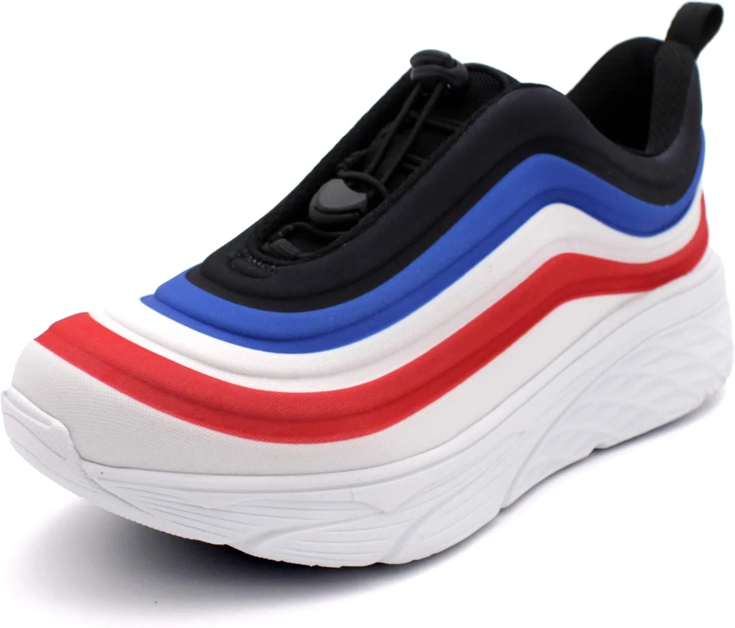 Laforst Womens Slip Resistant Running Shoes Water Resistant Upper Fashion Platform Sneaker