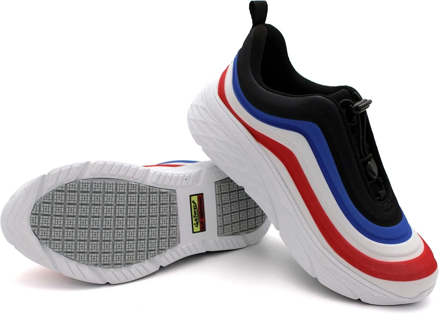 Laforst Womens Slip Resistant Running Shoes Water Resistant Upper Fashion Platform Sneaker